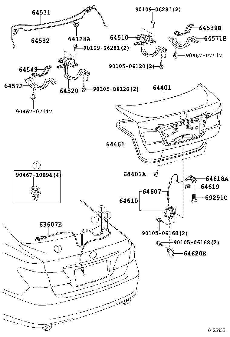 Luggage Compartment Door & Lock