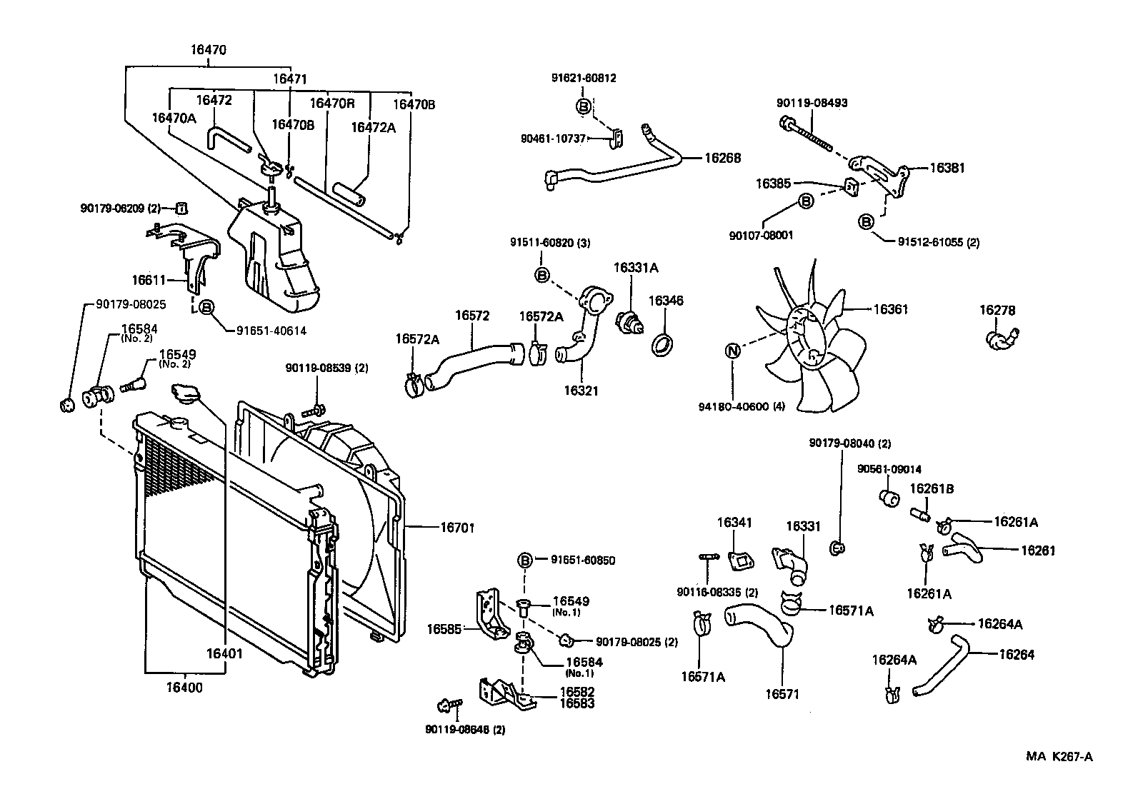 Radiator Water Outlet