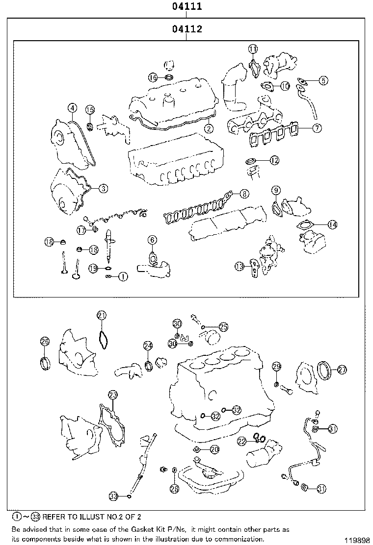 Engine Overhaul Gasket Kit