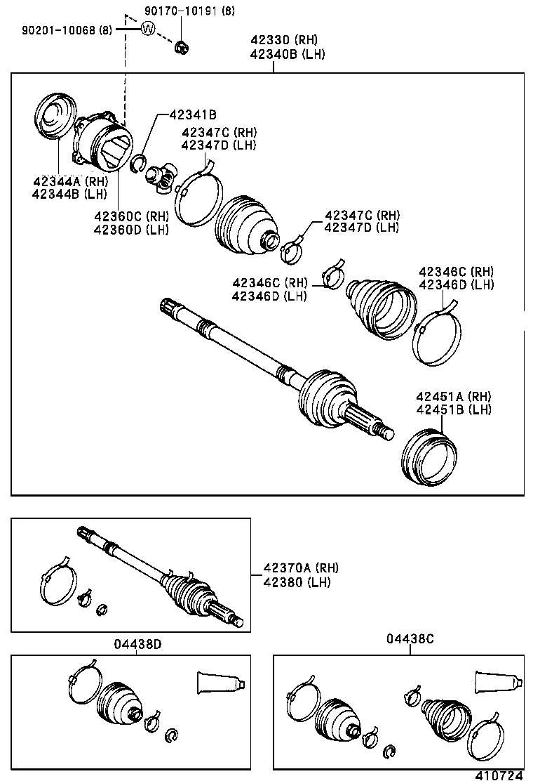 Rear Axle Shaft Hub