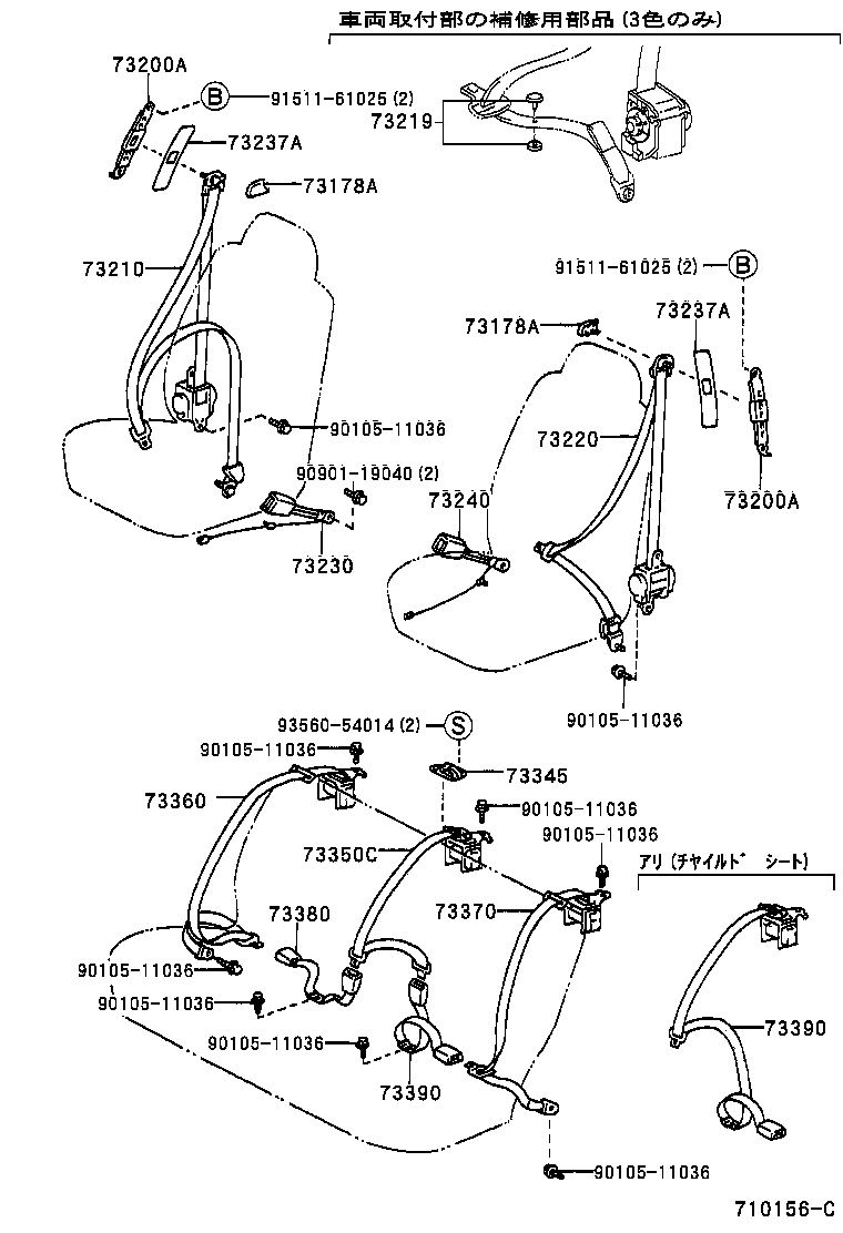 Seat Belt, Child Restraint Seat