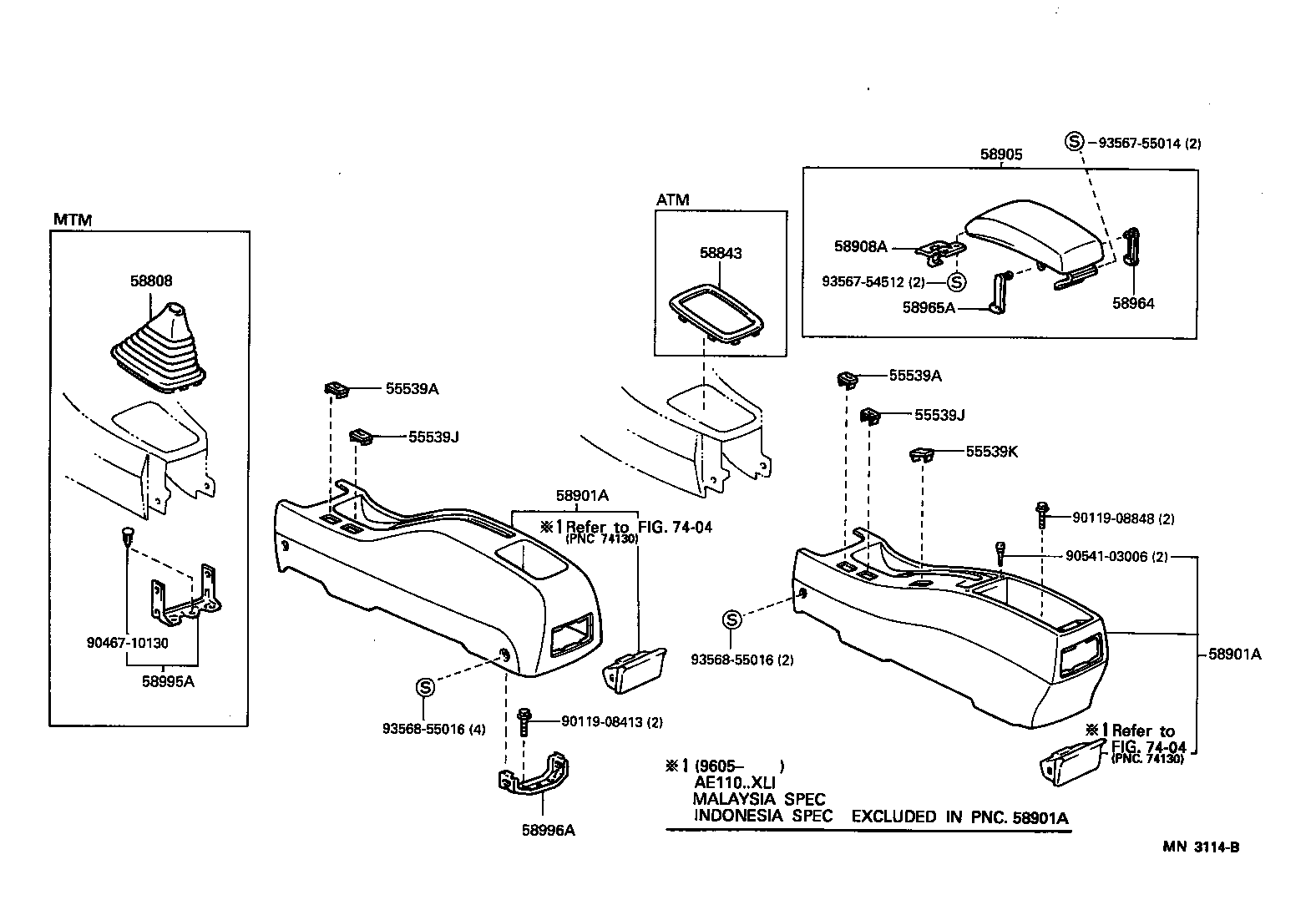 Console Box & Bracket