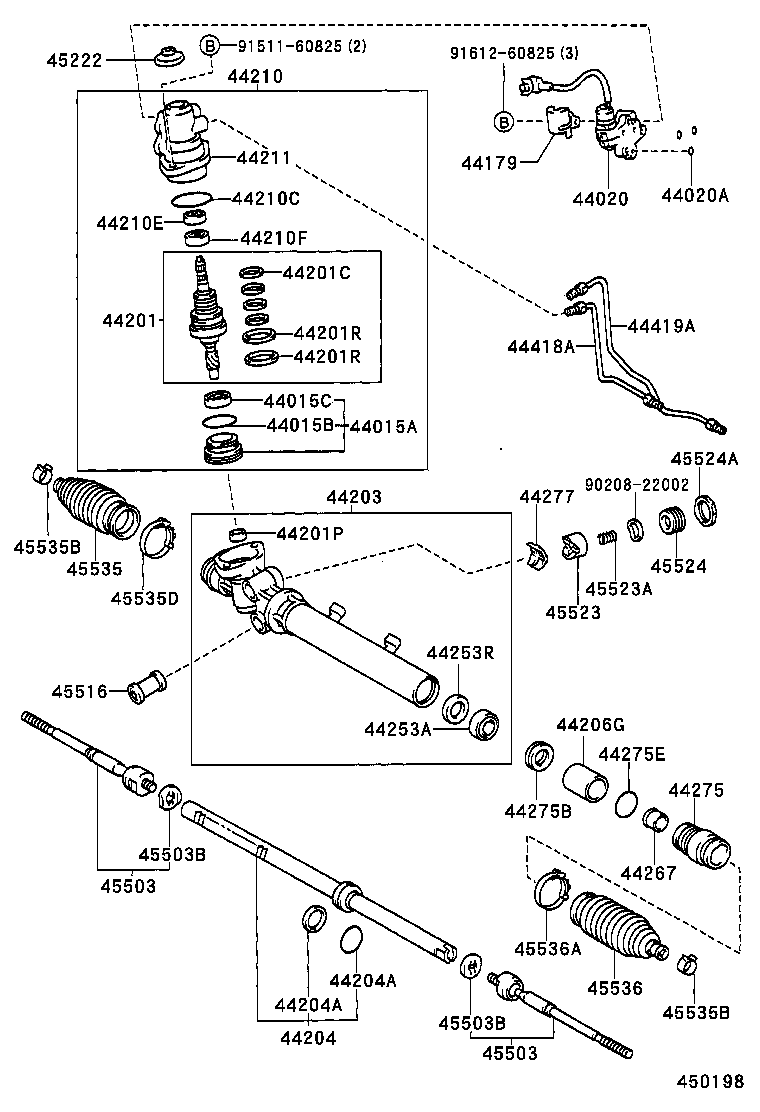 Enlace del mecanismo de dirección