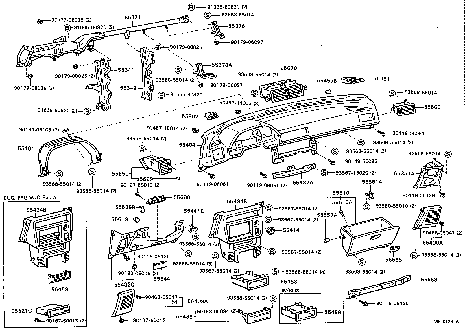 Instrument Panel Glove Compartment