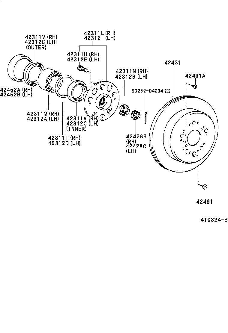 Rear Axle Shaft Hub