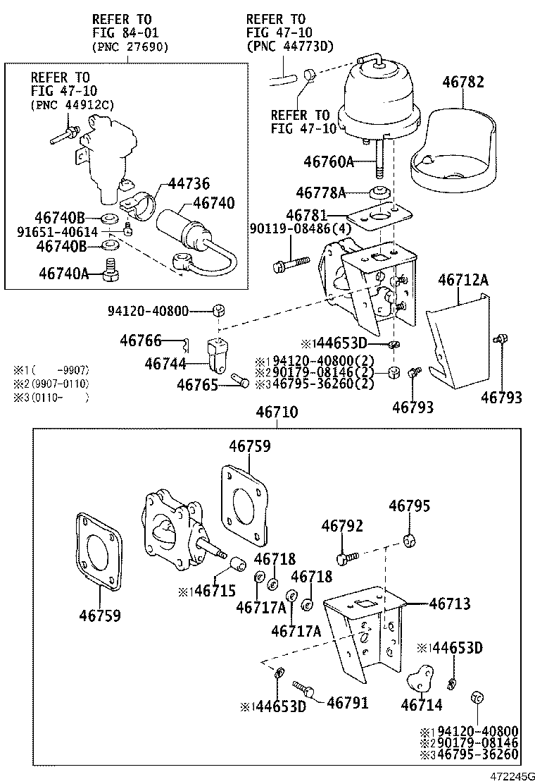 Exhaust Brake Assembly, Vacuum Cylinder