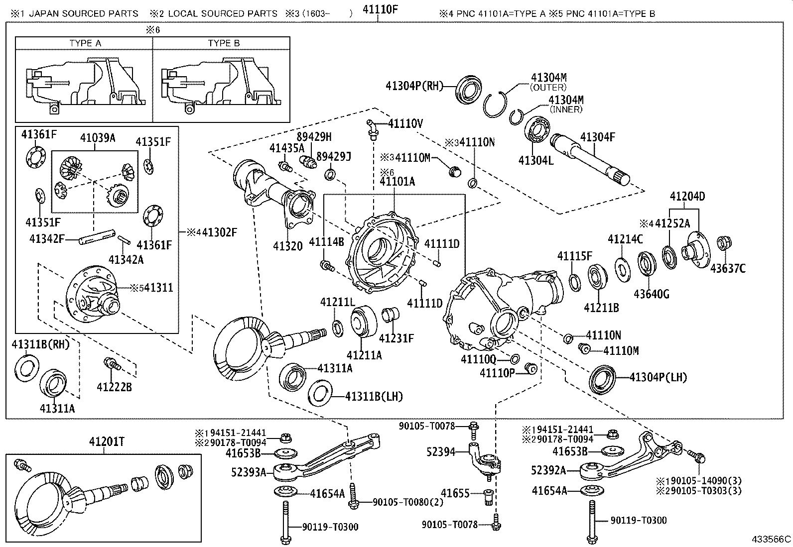 Front Axle Housing & Differential