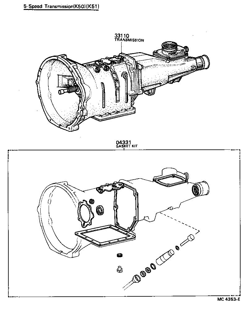 Transaxle Or Transmission Assy & Gasket Kit