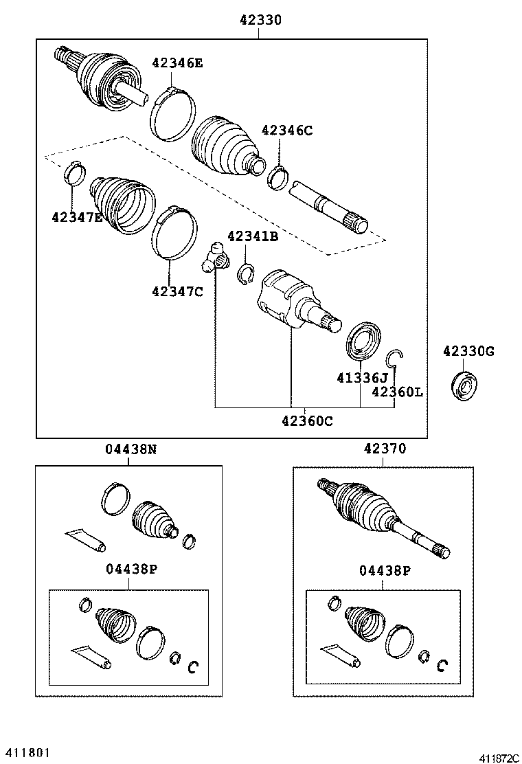 Rear Axle Shaft Hub