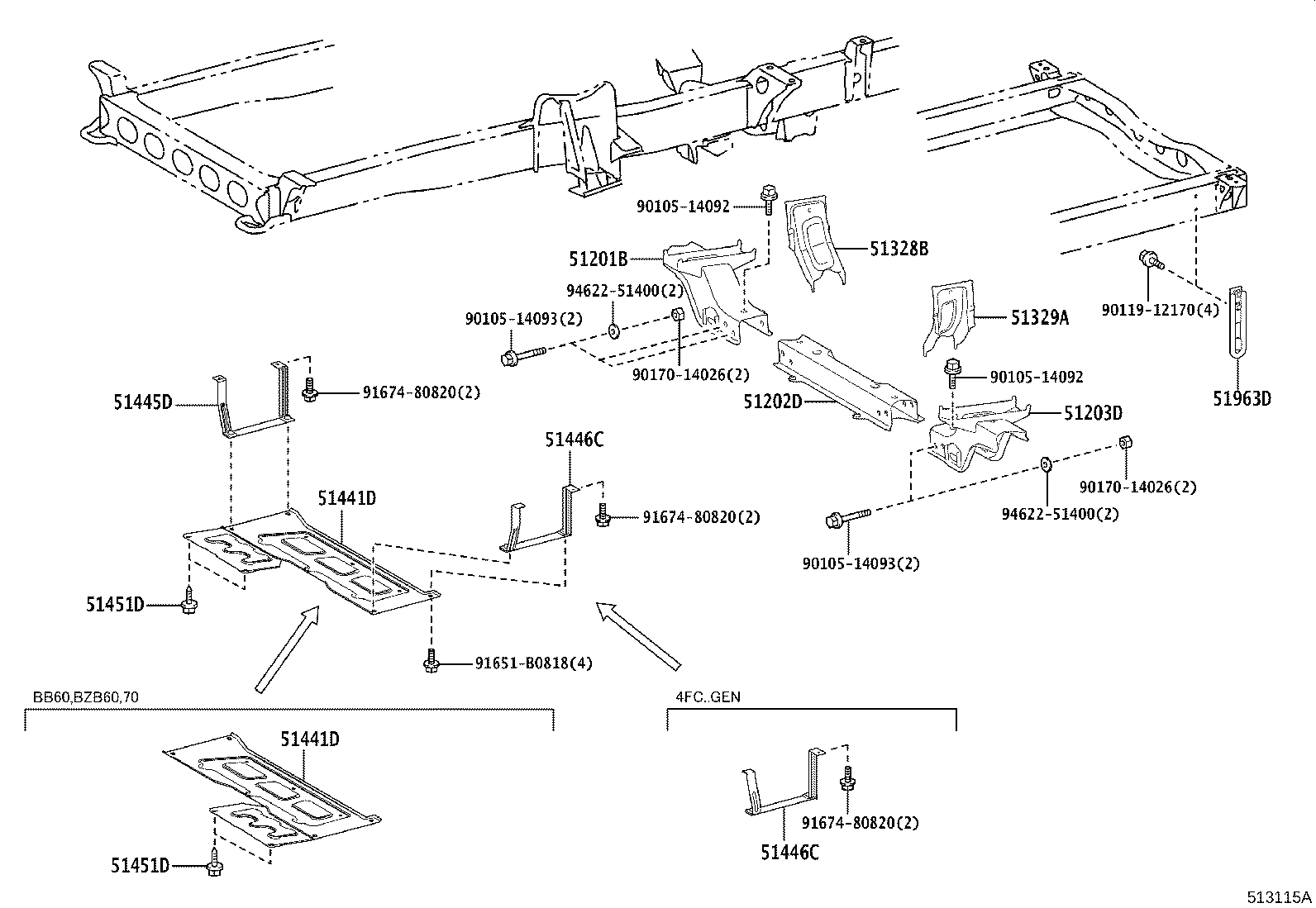 Suspension Crossmember & Under Cover