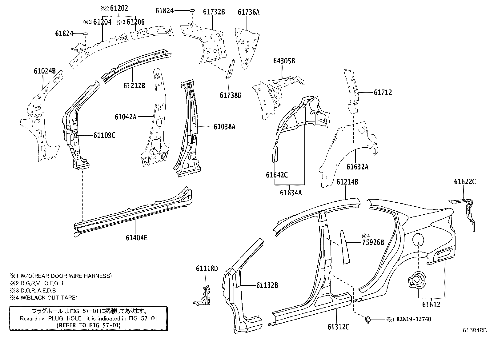 61602-0D410 Panel, Quarter, Lh Toyota | YoshiParts