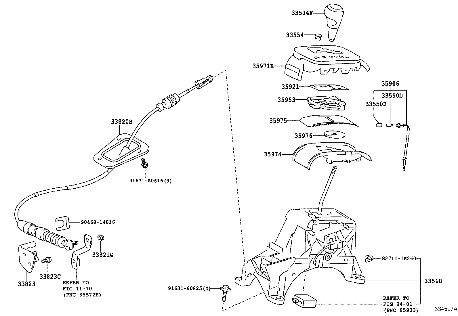 Shift Lever & Retainer