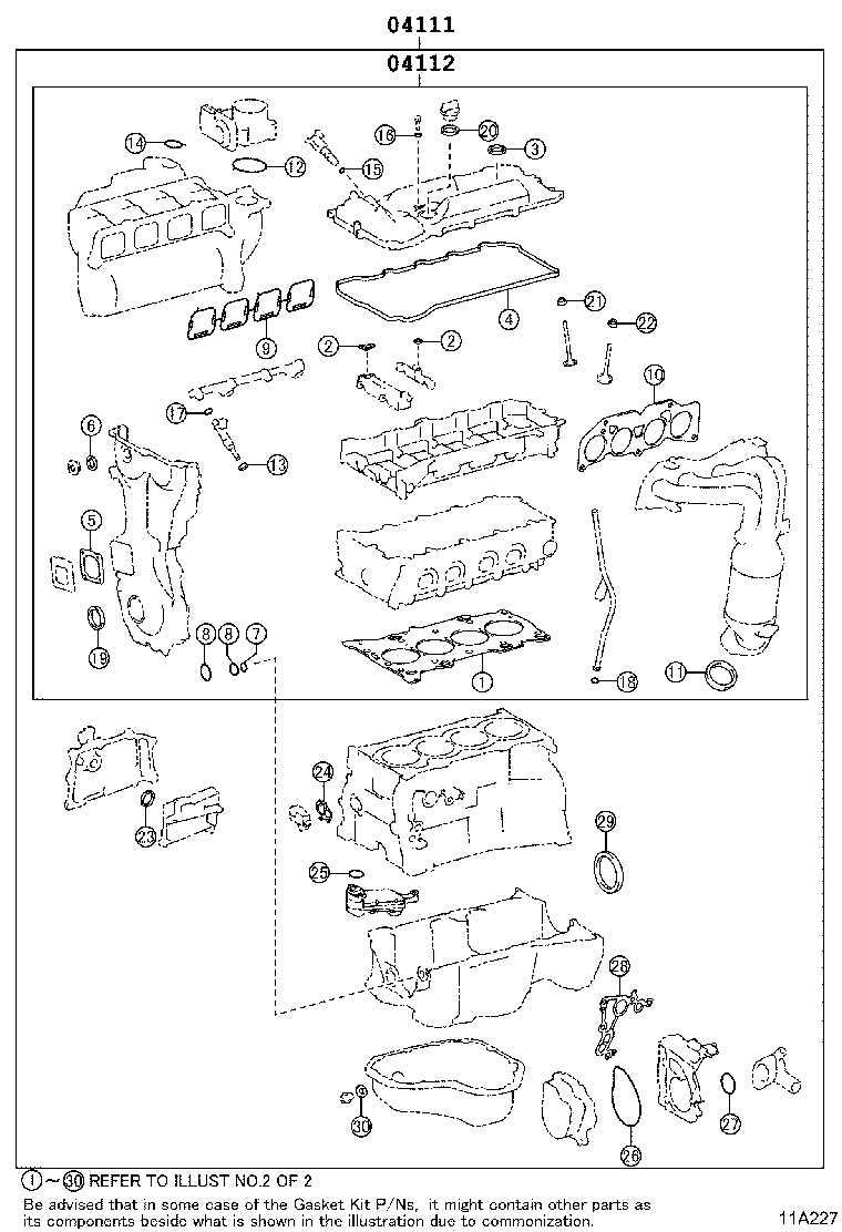 Engine Overhaul Gasket Kit