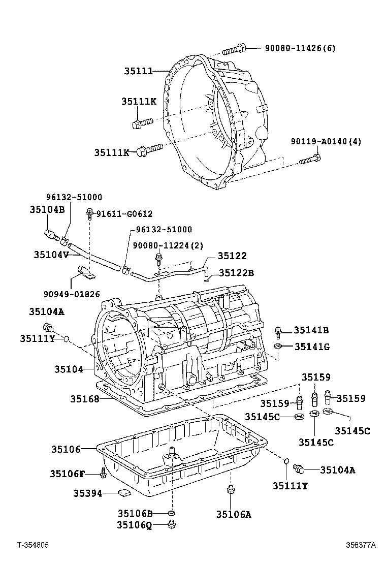 Transmission Case & Oil Pan