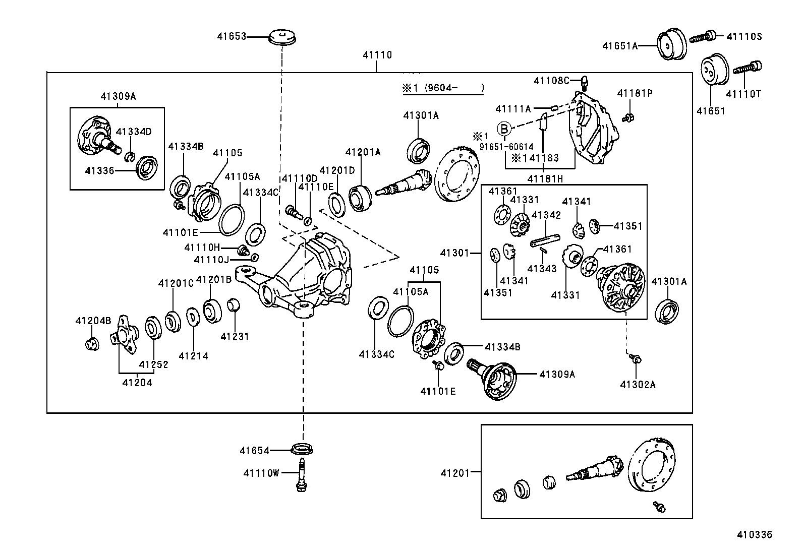 Rear Axle Housing Differential