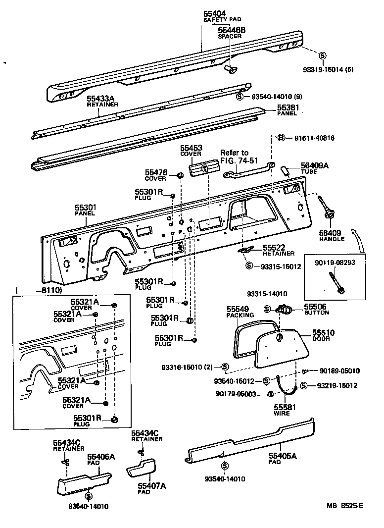 Instrument Panel Glove Compartment