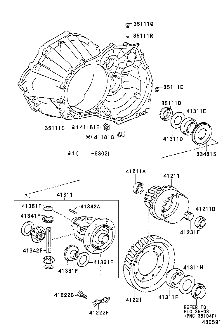 Front Axle Housing & Differential