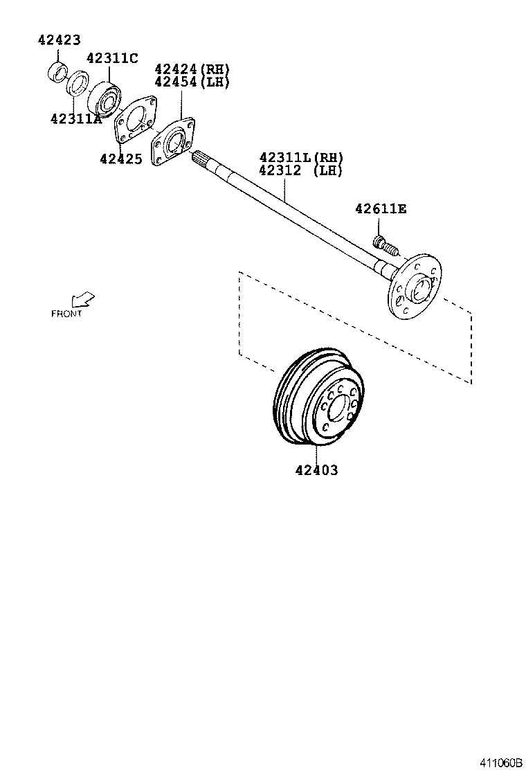 Rear Axle Shaft Hub