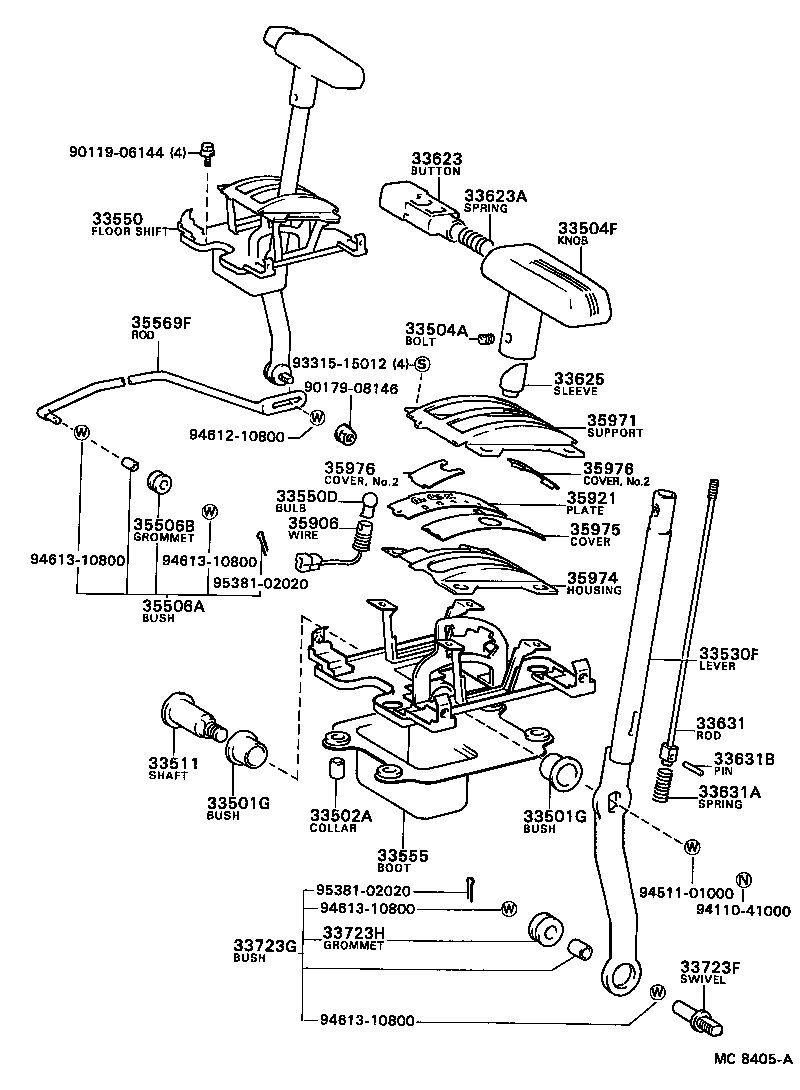 Shift Lever & Retainer