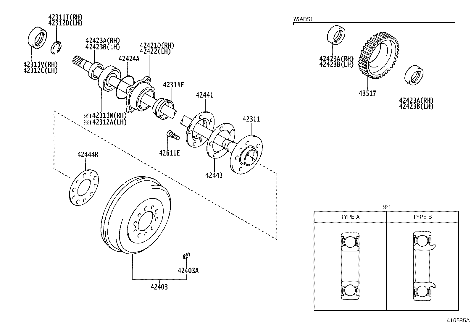 Rear Axle Shaft Hub