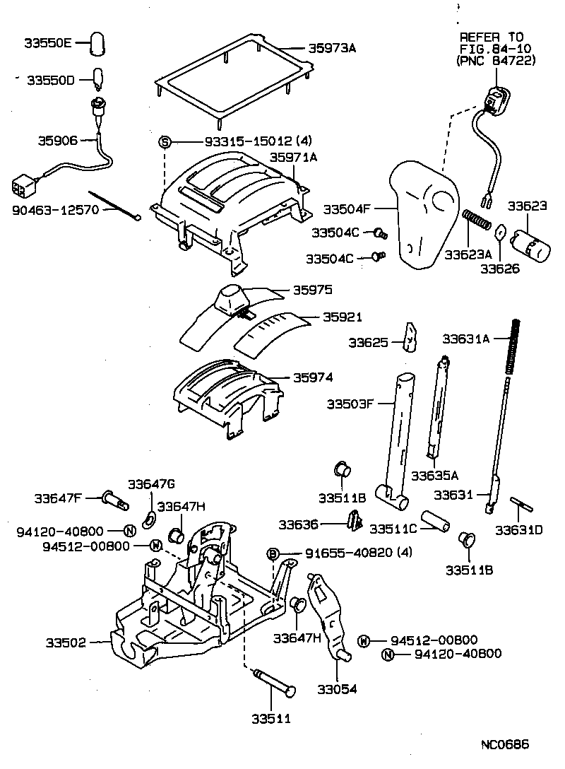 Shift Lever & Retainer