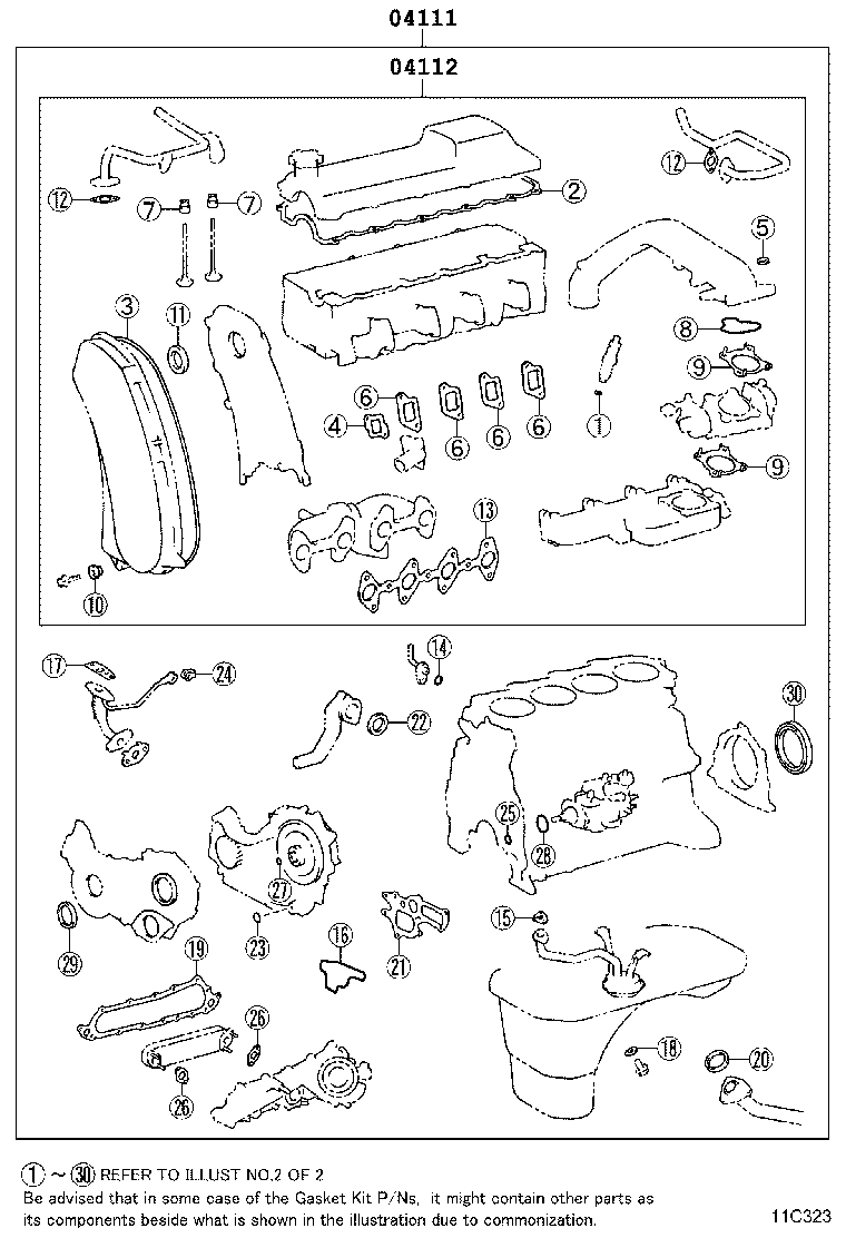 Engine Overhaul Gasket Kit