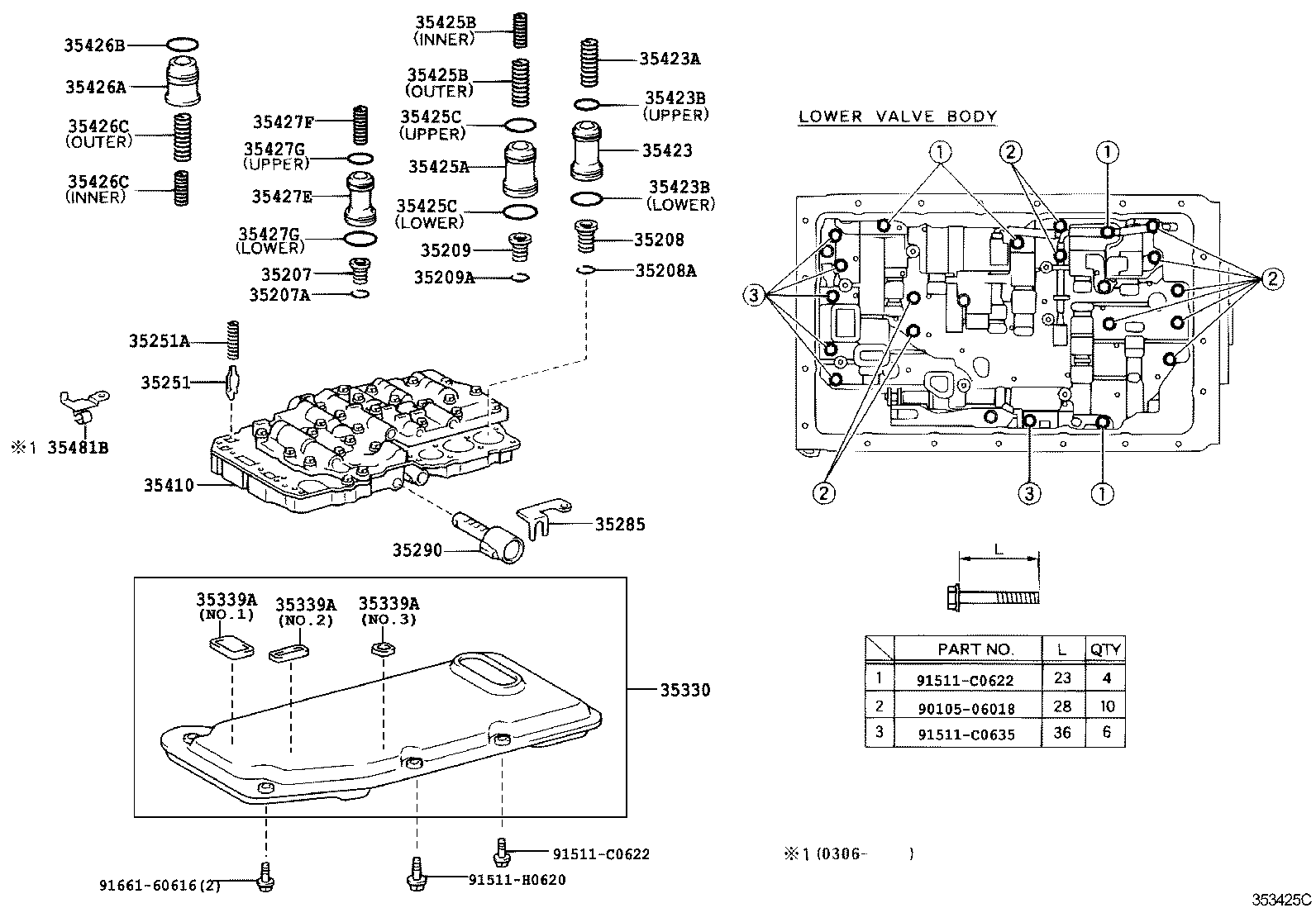 Valve Body Oil Strainer