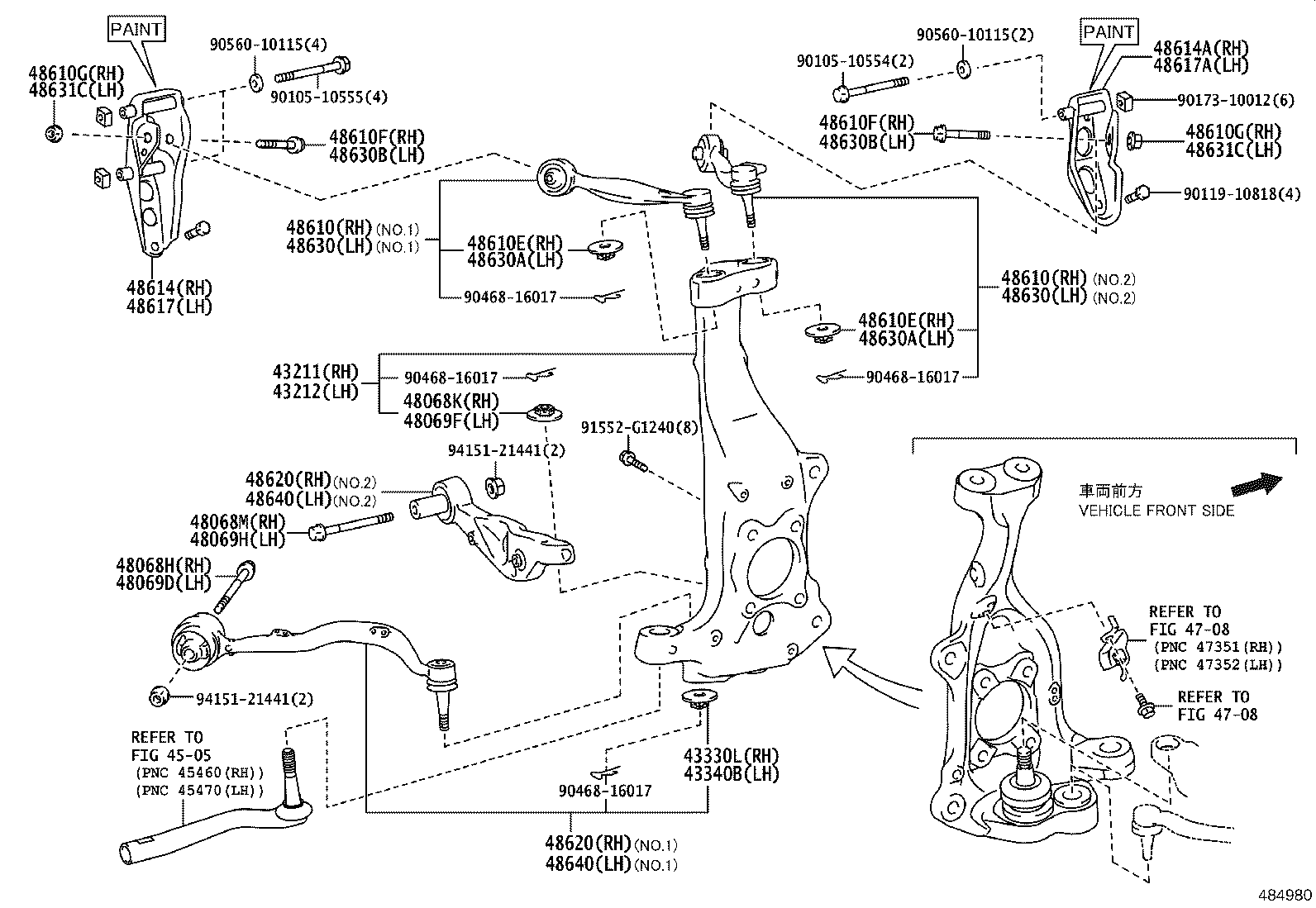 Front Axle Arm Steering Knuckle