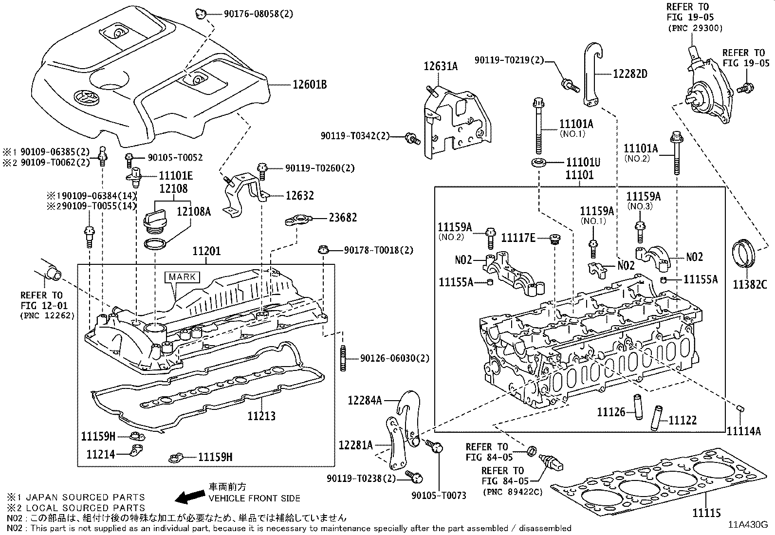 11201-0E011 Cover Sub-Assy, Cylinder Head Toyota | YoshiParts