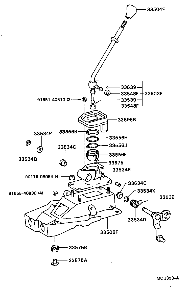 Shift Lever & Retainer