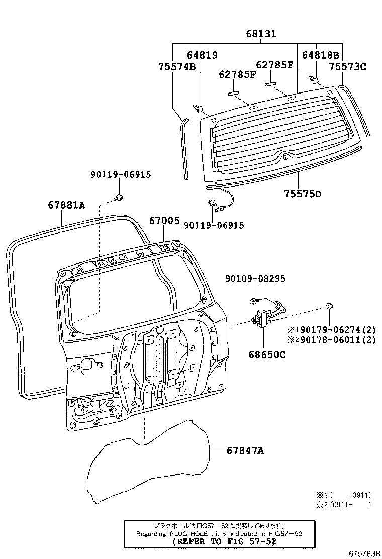 Back Door Panel Glass