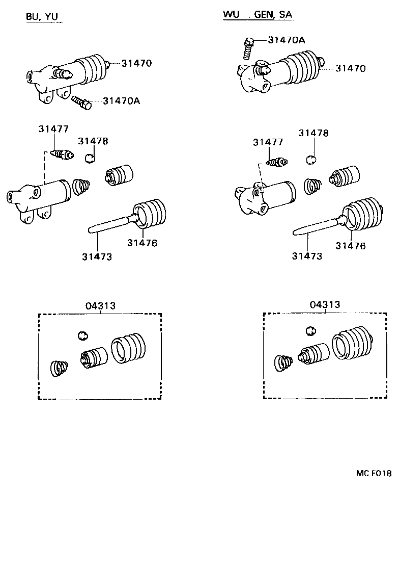 Clutch Release Cylinder
