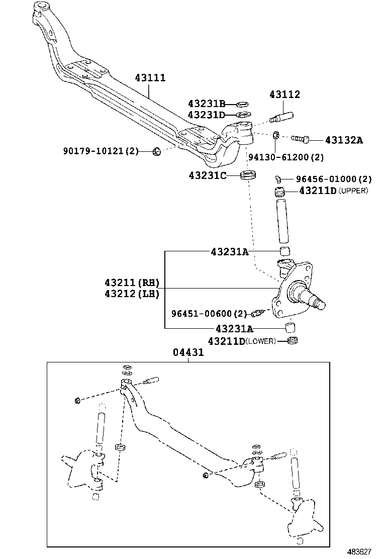 Front Axle Arm Steering Knuckle