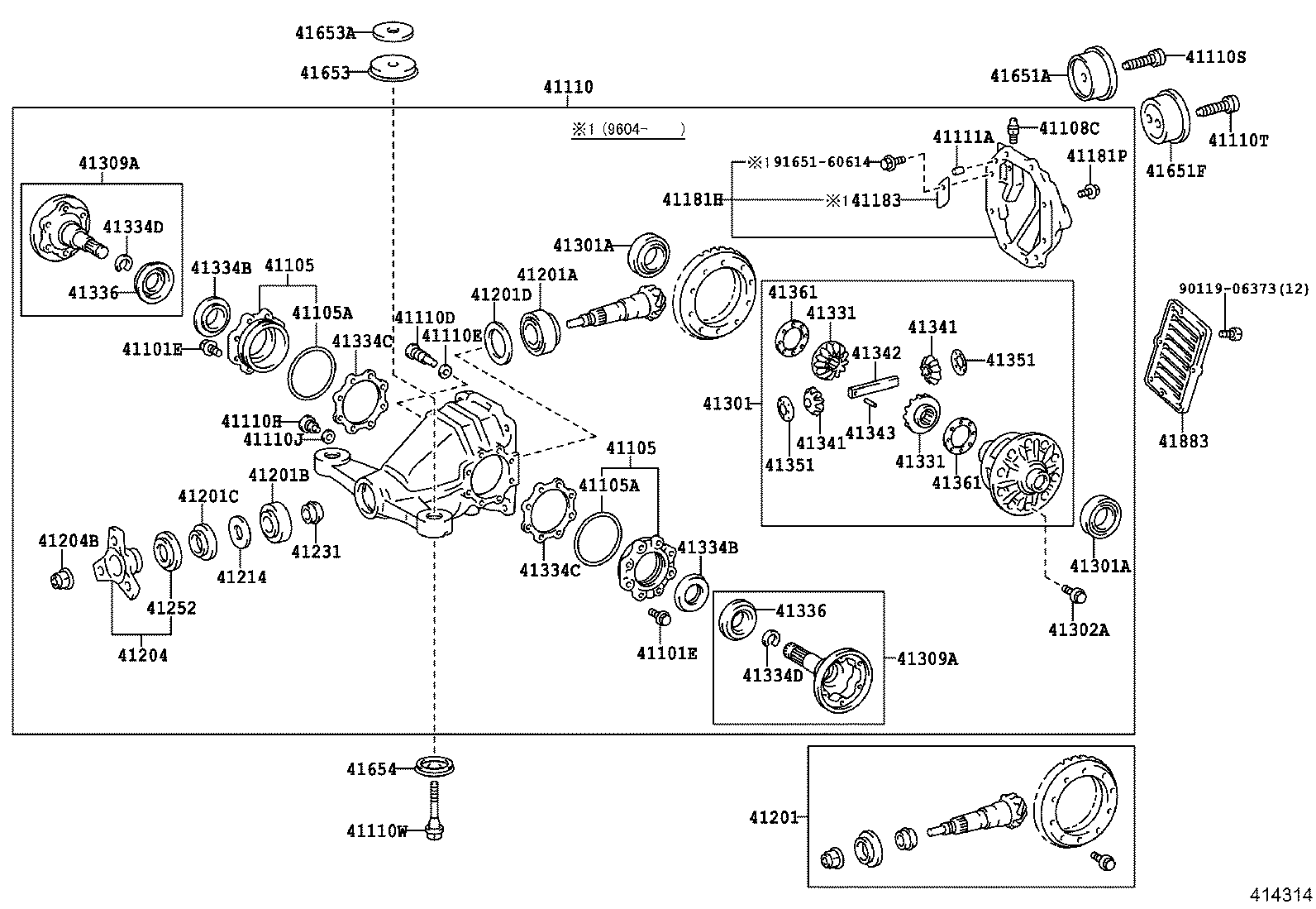 Rear Axle Housing Differential