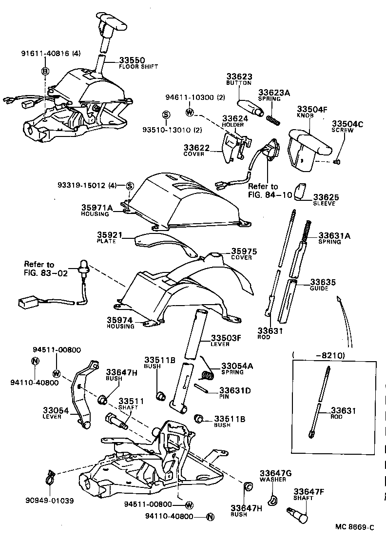 Shift Lever & Retainer