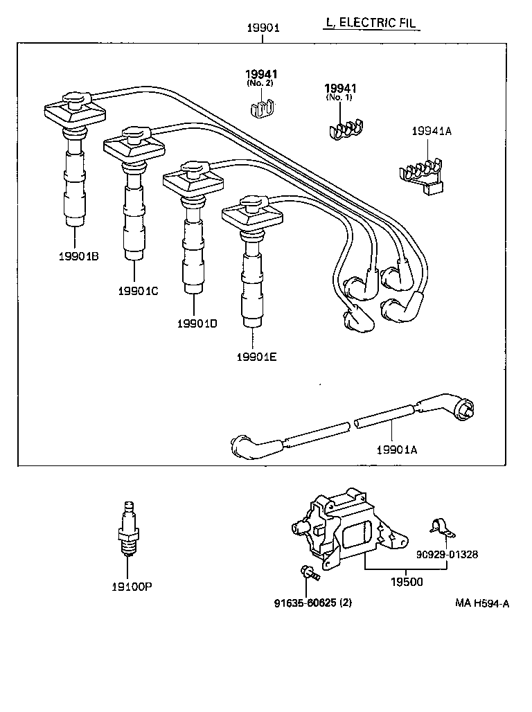 Ignition Coil Spark Plug Glow Plug