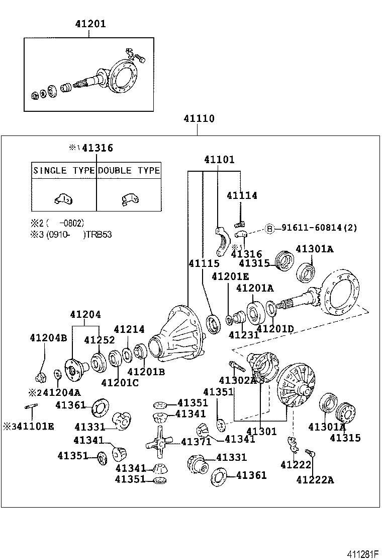 Rear Axle Housing Differential