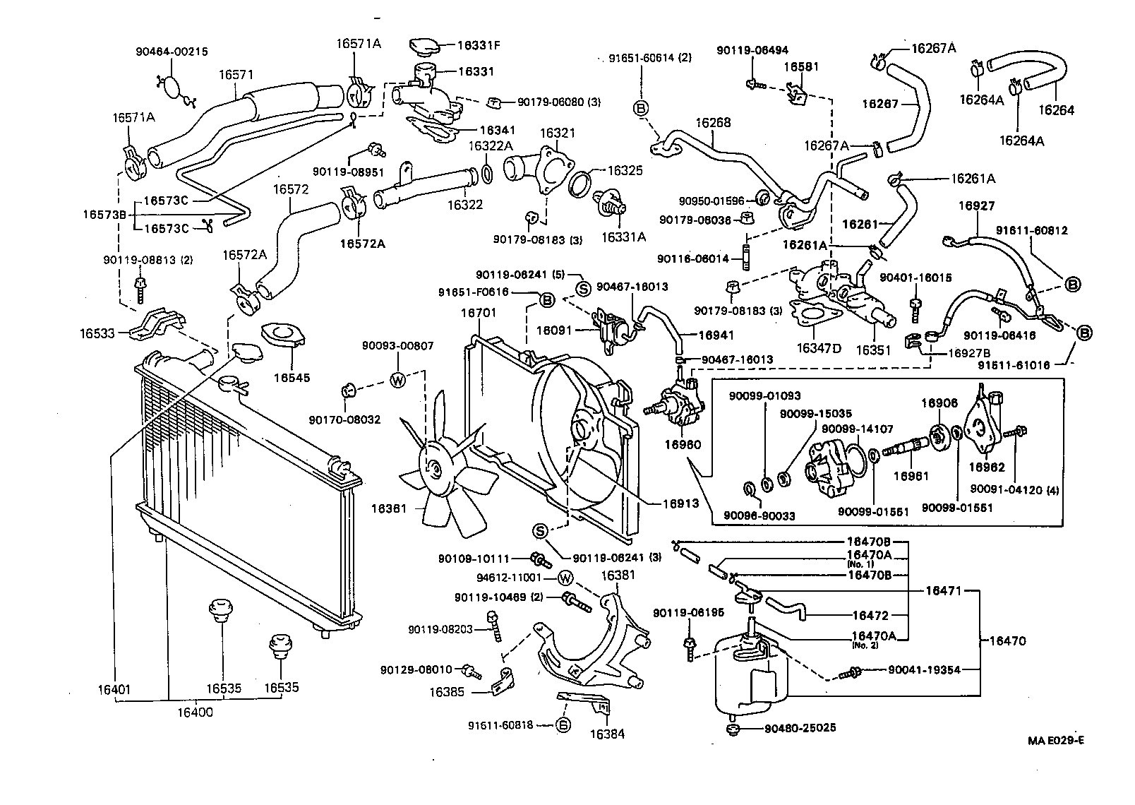 Radiator Water Outlet