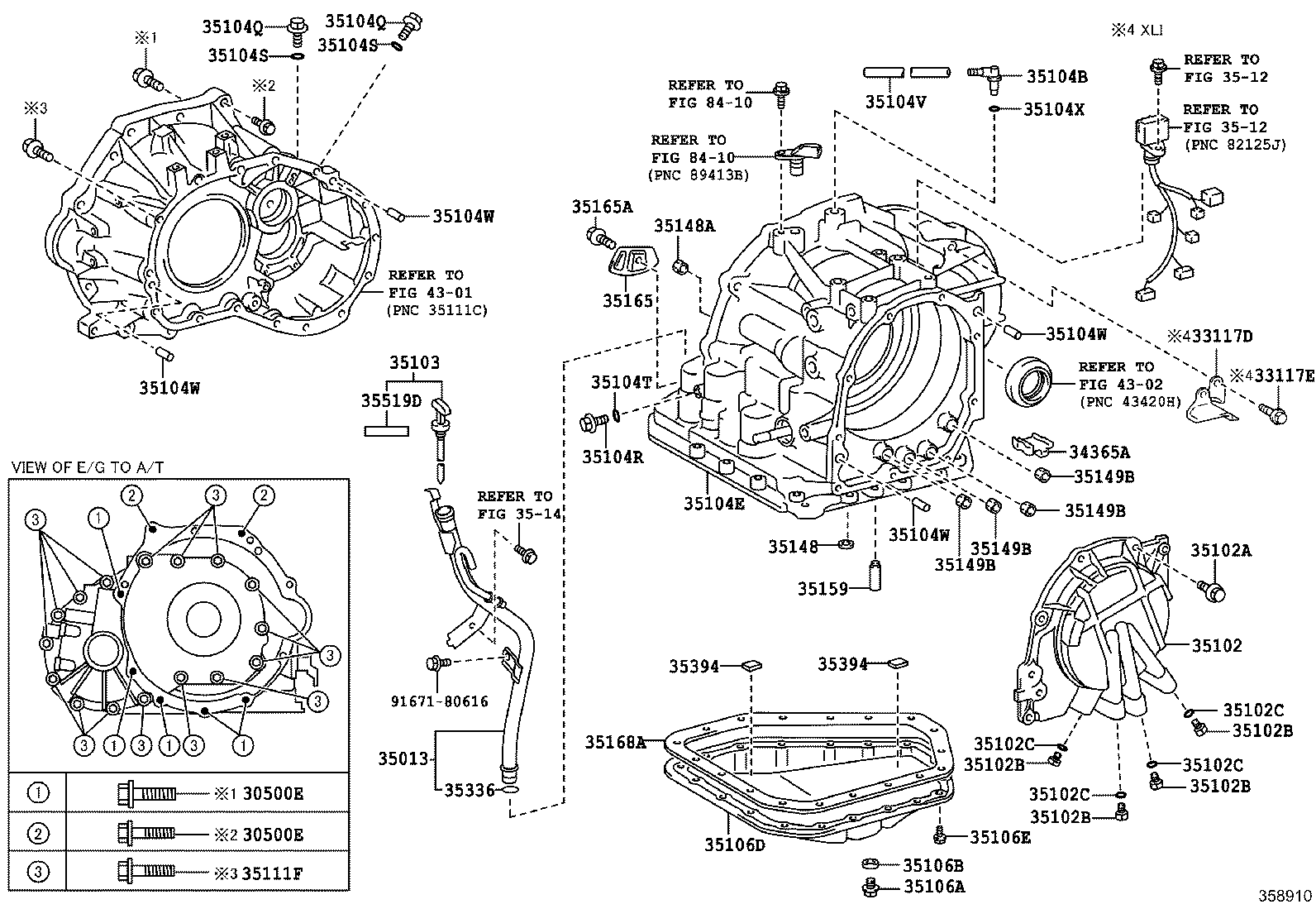 Transmission Case & Oil Pan