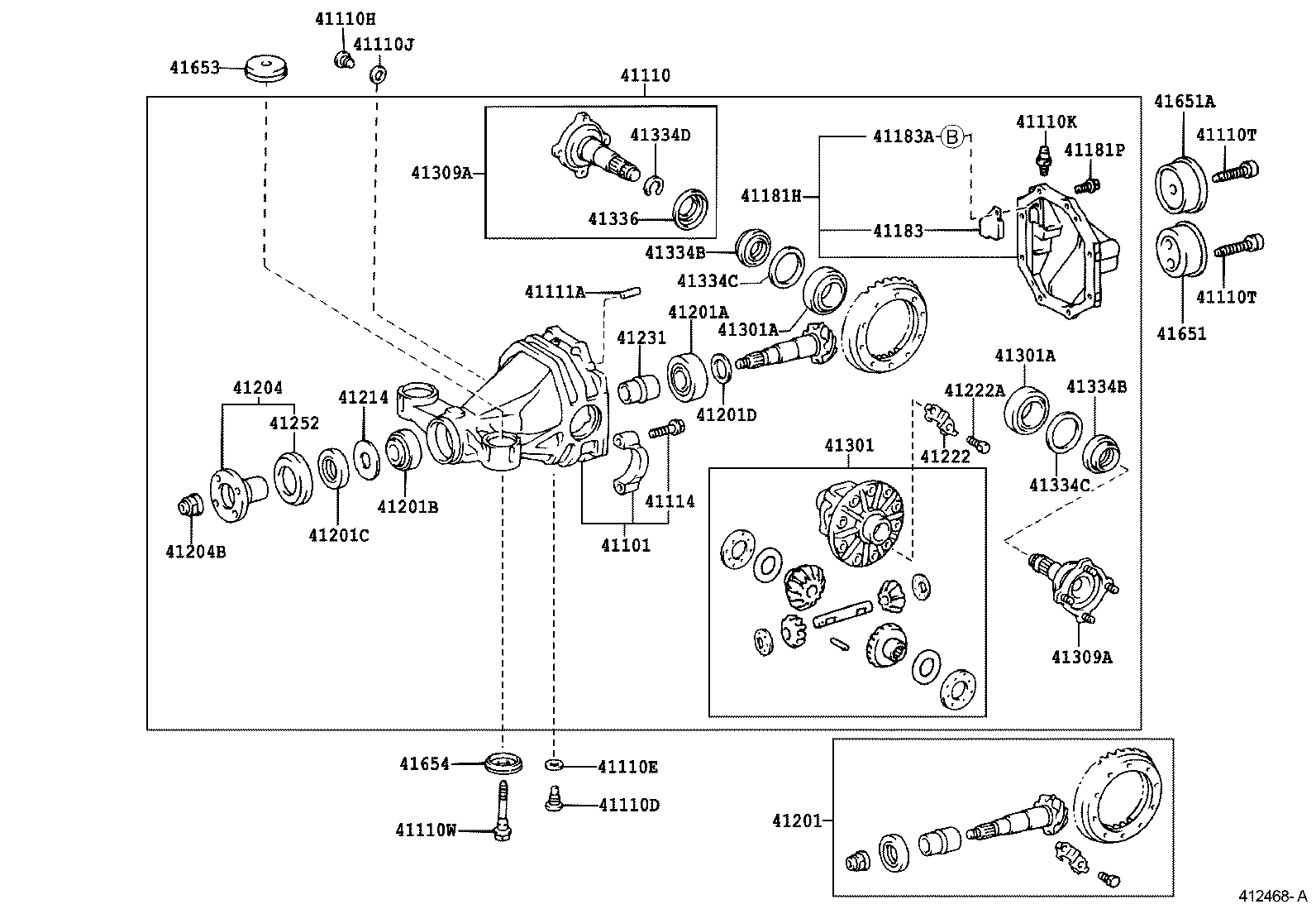 Rear Axle Housing Differential
