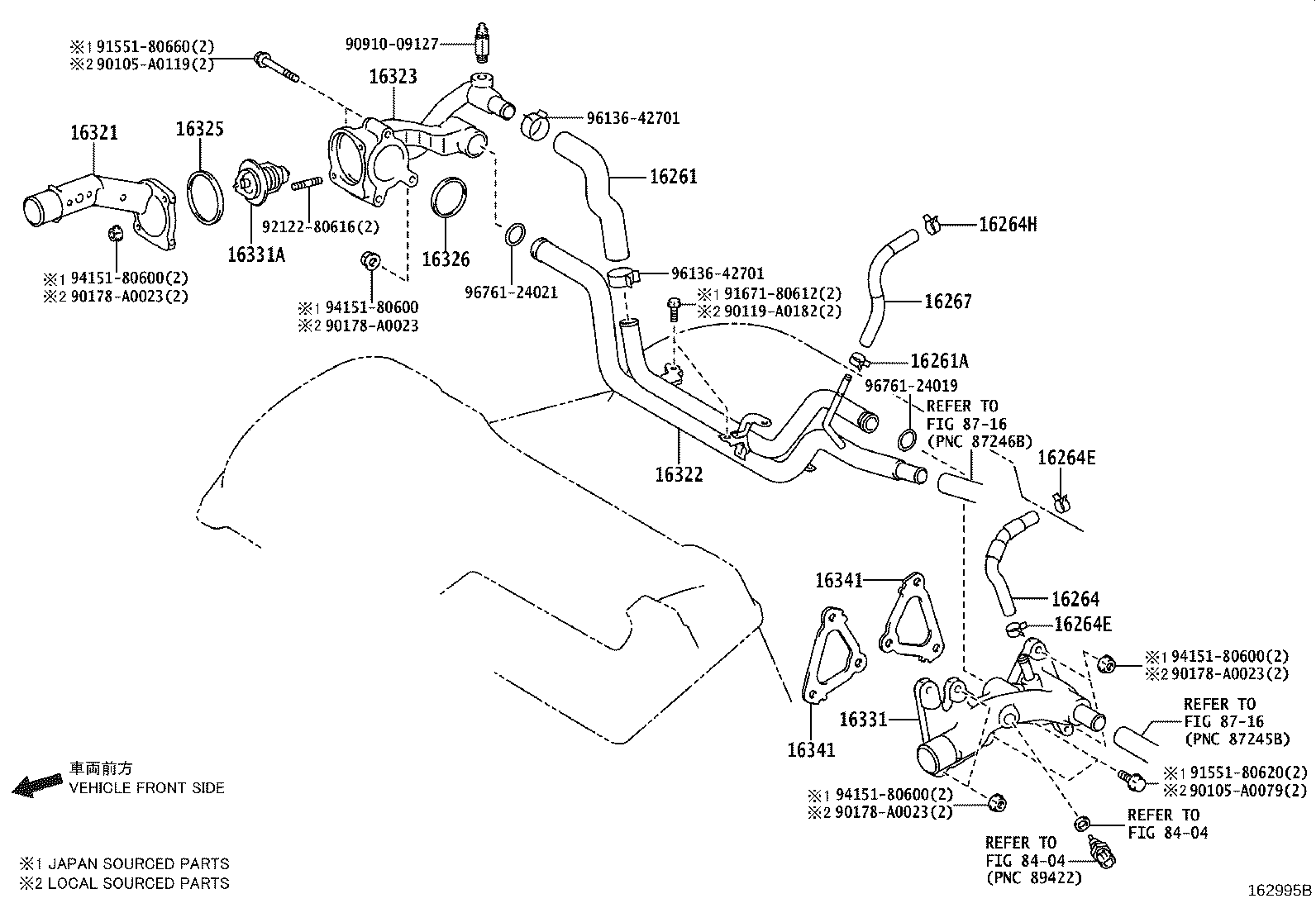 Radiator Water Outlet
