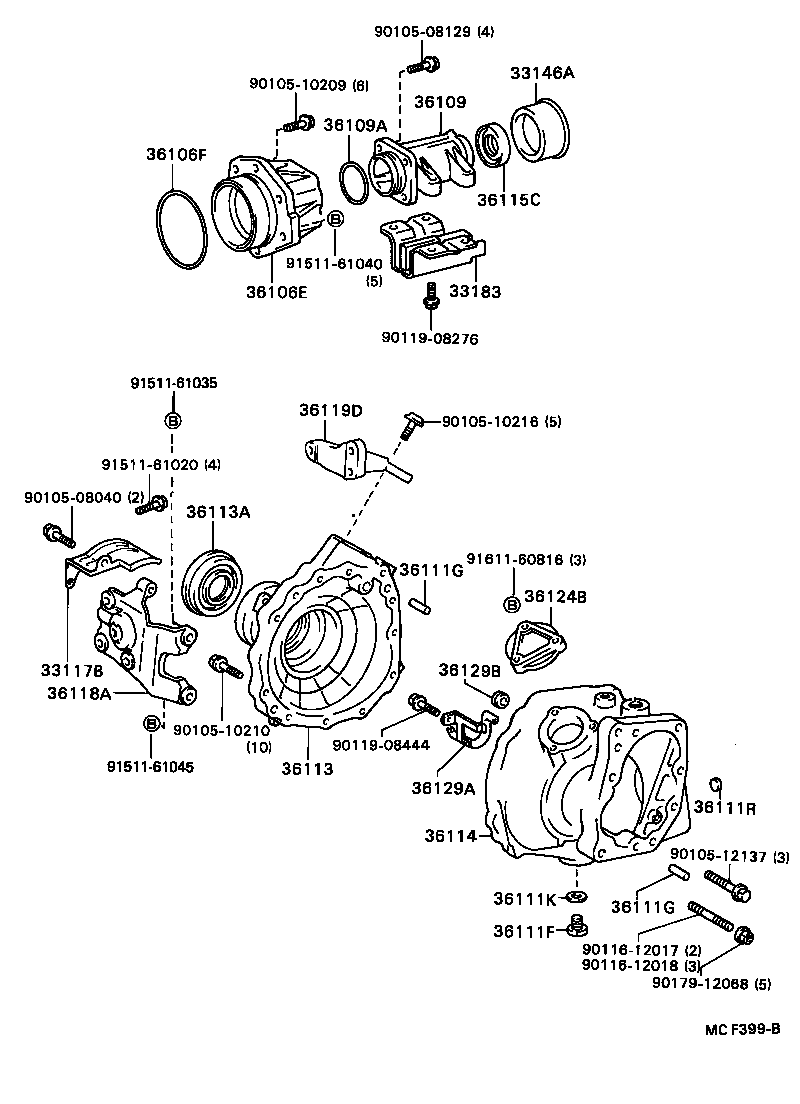 Transfer Case & Extension Housing