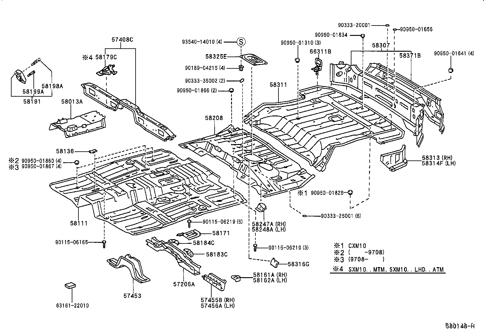 Floor Pan & Lower Back Panel