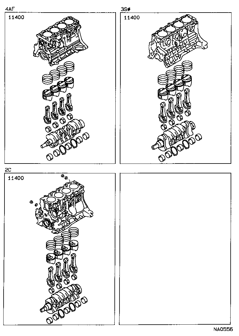 Conjunto de bloque corto