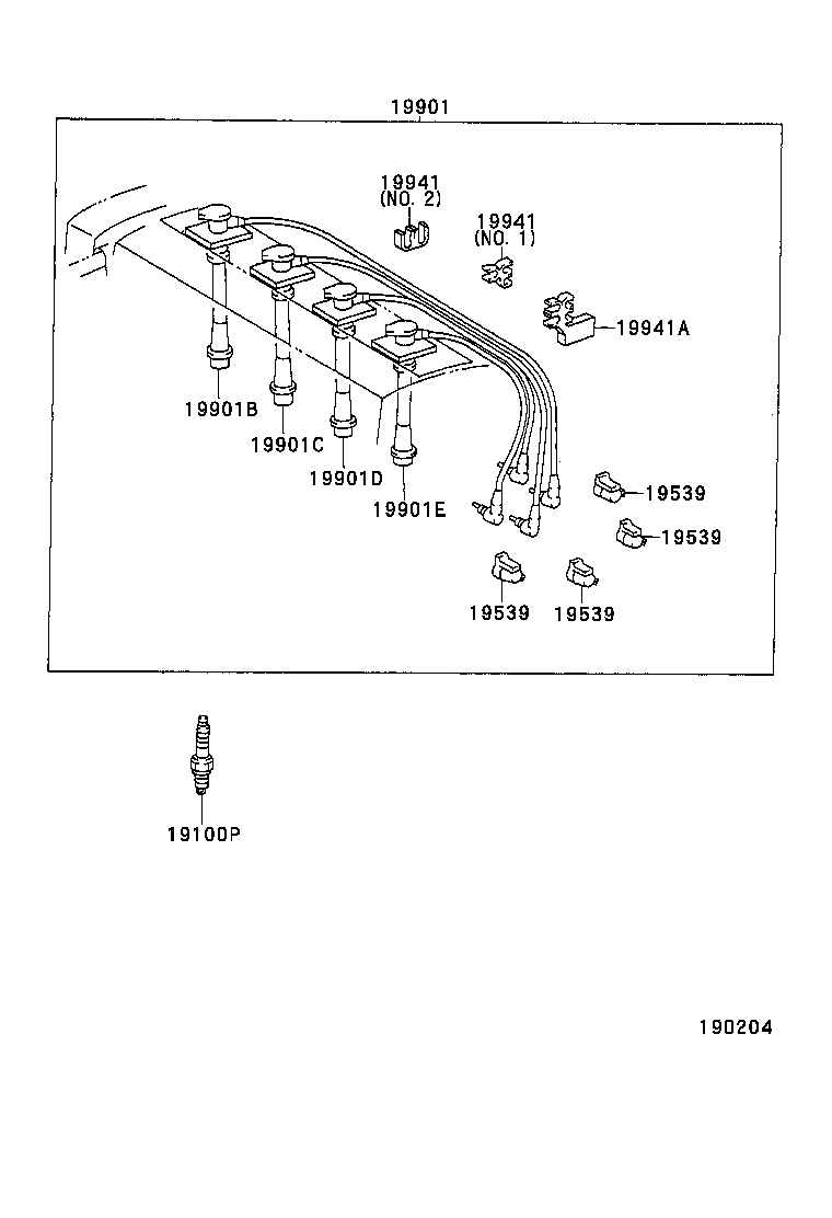 Ignition Coil Spark Plug Glow Plug