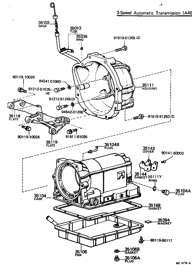 Transmission Case & Oil Pan