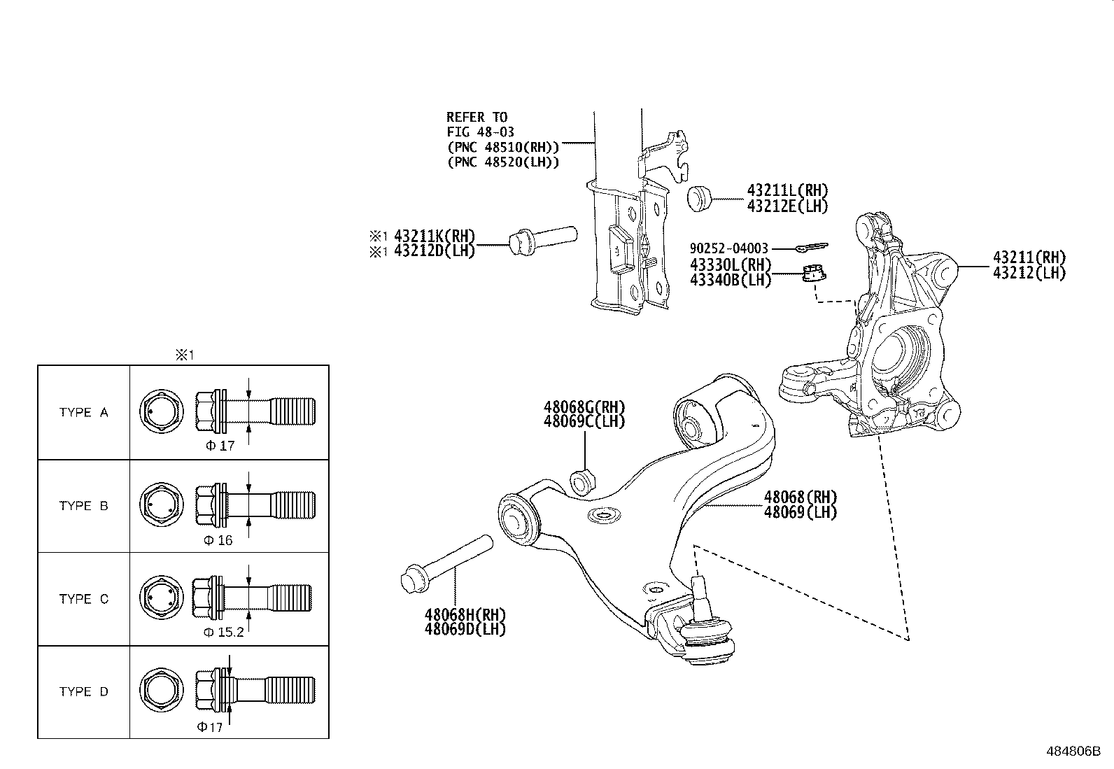 Front Axle Arm Steering Knuckle