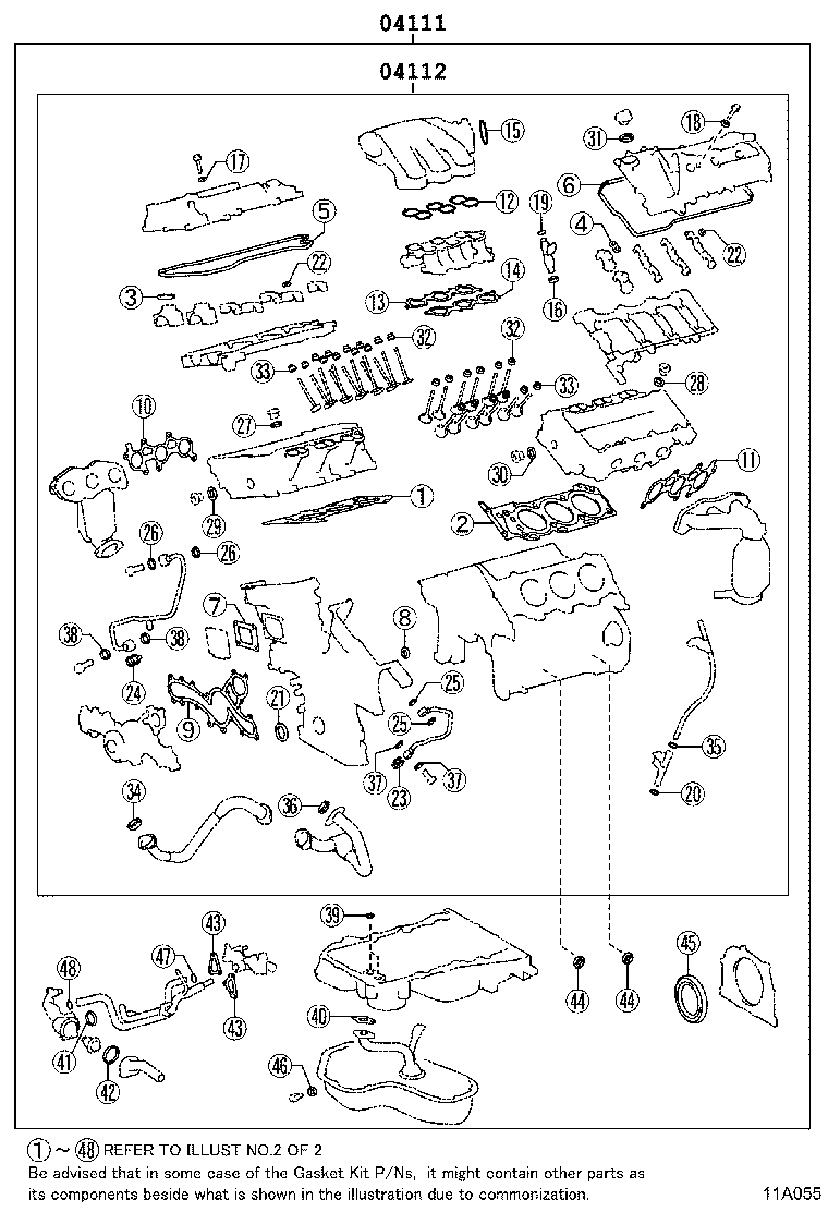 Engine Overhaul Gasket Kit