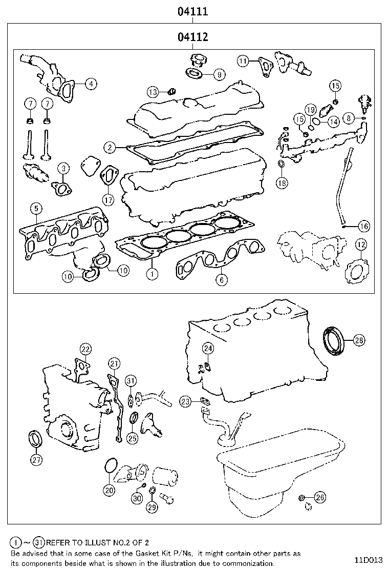 Engine Overhaul Gasket Kit