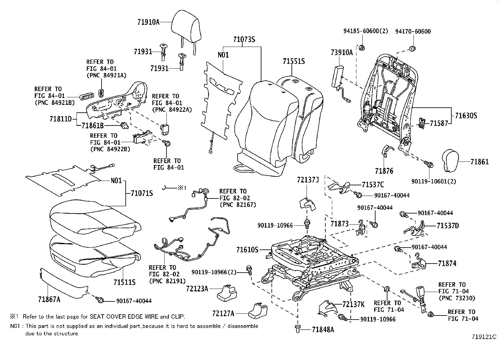 Asiento delantero y riel del asiento